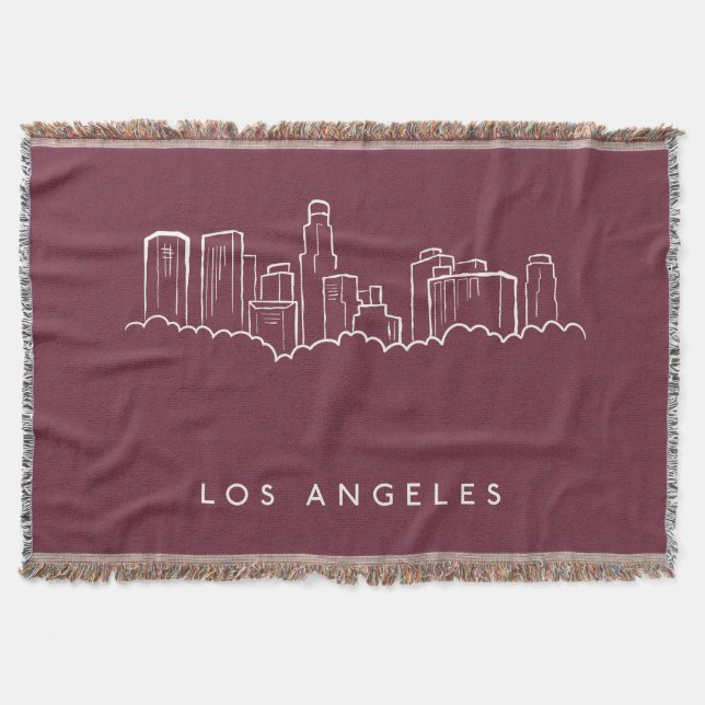 Los Angeles California Throw Blanket (Front)
