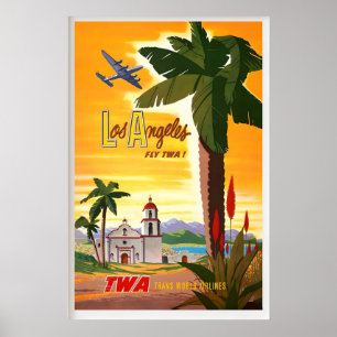 Los Angeles California USA America United States Poster
