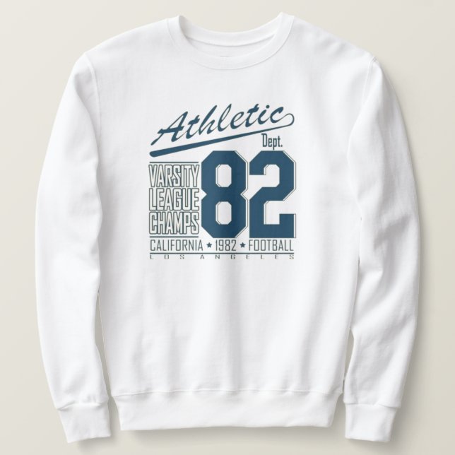 Los Angeles California varsity athletic  Sweatshirt (Design Front)