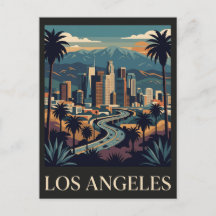 Los Angeles California Vintage Retro Travel