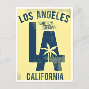 Los Angeles California Vintage Travel america  Postcard