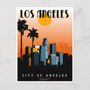 Los Angeles California Vintage Travel america Postcard