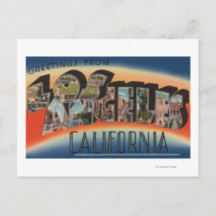 Los Angeles, CaliforniaLarge Letter Scenes 2 Postcard