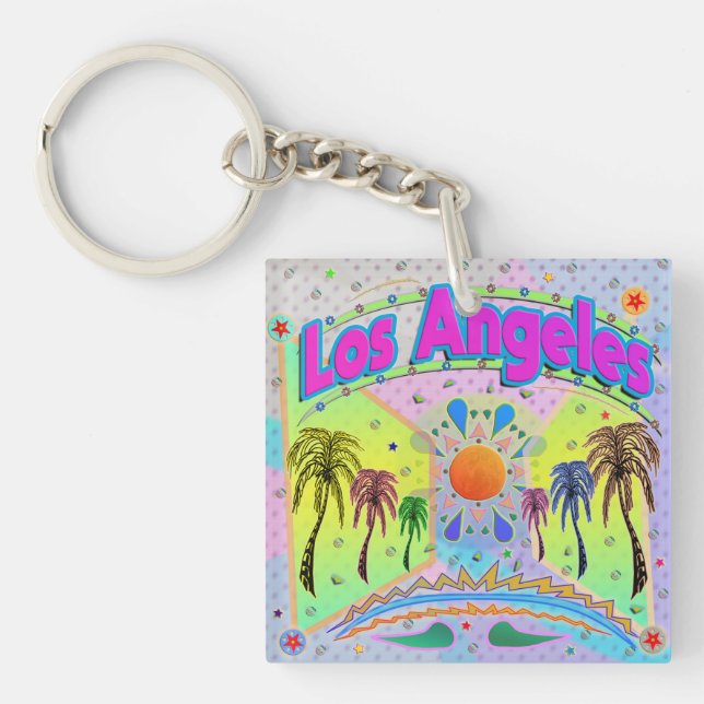 Los Angeles Calm Desire Keychain (Front)