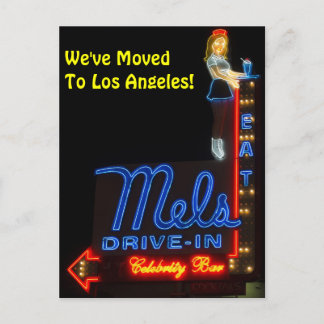 Los Angeles Change of Address Announcement Postcard