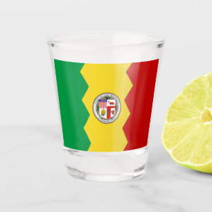 Los Angeles city flag Shot Glass