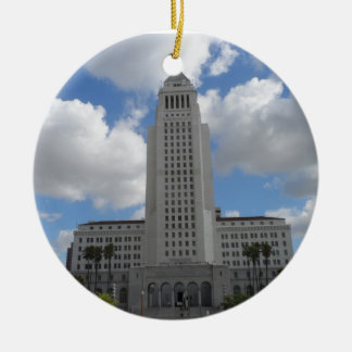 Los Angeles City Hall Ceramic Tree Decoration