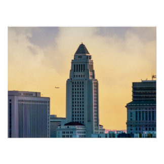 Los Angeles City Hall Skyline – Downtown LA Print