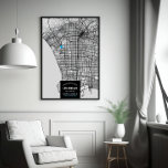 Los Angeles City Map   Mark Your Location Poster<br><div class="desc">A Los Angeles, California city map poster featuring a fun way to mark your location in your city! Follow the directions in the text field to edit and customise the map so that it is a perfect fit for you. A great idea for a bedroom wall, and a great conversation...</div>