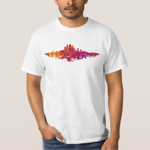 Los Angeles City Skyline Colourful  T-Shirt