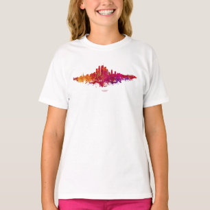 Los Angeles City Skyline Colourful T-Shirt