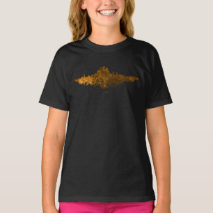 Los Angeles City Skyline - Orange  T-Shirt