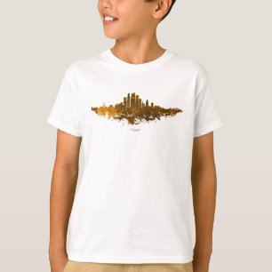 Los Angeles City Skyline - Orange T-Shirt