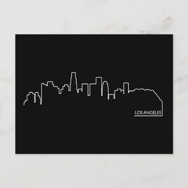 Los Angeles cityscape Postcard (Front)