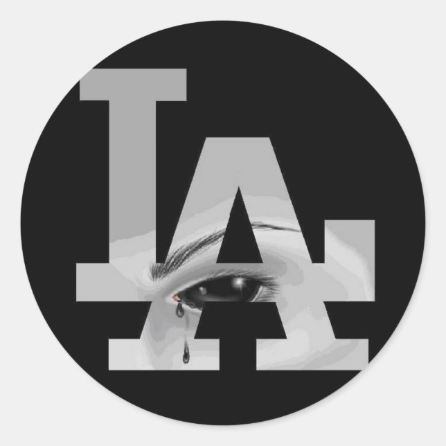 Los Angeles Classic Round Sticker (Front)