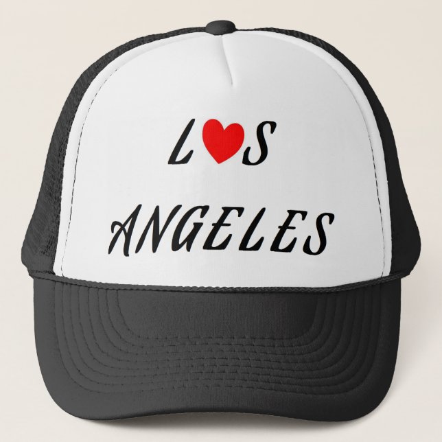 Los Angeles coeur rouge Trucker Hat (Front)