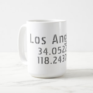 Los Angeles Coordinates Coffee Mug
