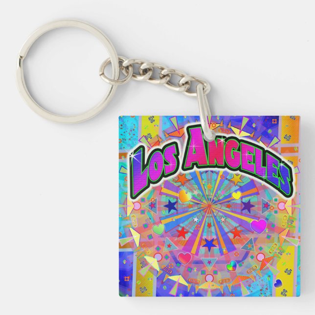 Los Angeles Cosmic Unity Keychain (Front)