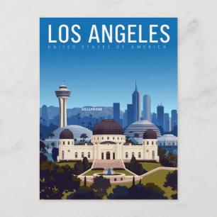 Los Angeles Dreamscape Skyline Postcard