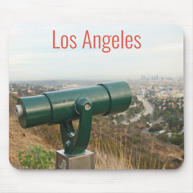 Los Angeles from Mulholland Drive Mouse Pad (Front)