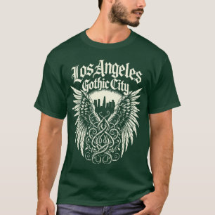 Los Angeles Gothic City Skyline funny T-Shirt