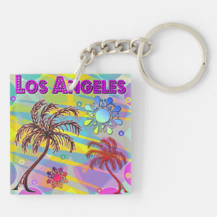 Los Angeles Happy and Hope Acrylic Keychain