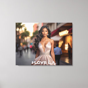 LOS ANGELES - I LOVE LA CANVAS PRINT