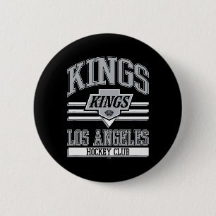 Los Angeles Kings Hockey Club Black Officially Lic 6 Cm Round Badge