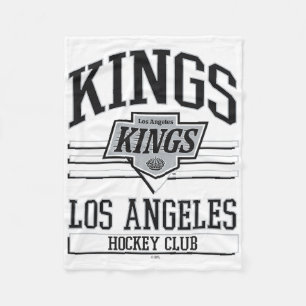 Los Angeles Kings Hockey Club White Officially Lic Fleece Blanket