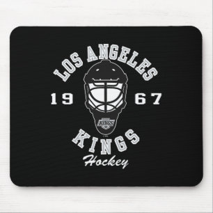 Los Angeles Kings Hockey Mask Dark Heather License Mouse Pad
