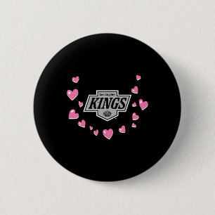 Los Angeles Kings Valentine Love Nhl Officially Li 6 Cm Round Badge