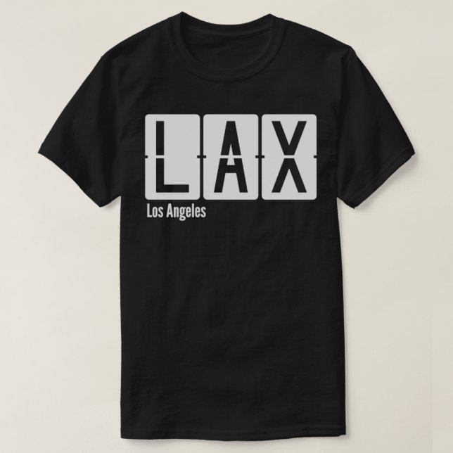 Los Angeles LAX Airport Code T-Shirt (Design Front)