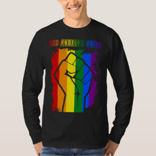 Los Angeles LGBT Pride Month LGBTQ Rainbow Flag T-Shirt