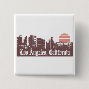 Los Angeles Linesky 15 Cm Square Badge