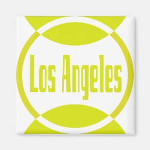 Los Angeles Logo Design #1- Lemon Yellow Magnet