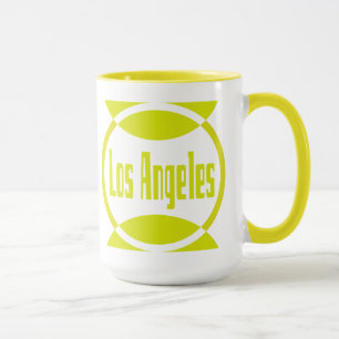 Los Angeles Logo Design #1- Lemon Yellow Mug Cup