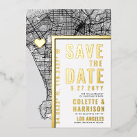 Los Angeles Love Locator | Wedding Save the Date