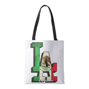 Los Angeles Mexican Flag Tote bag