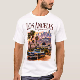 🤎 Los Angeles Modern California Skyline Style 🤎 T-Shirt