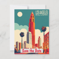Los Angeles Moonlight Palms Invitation