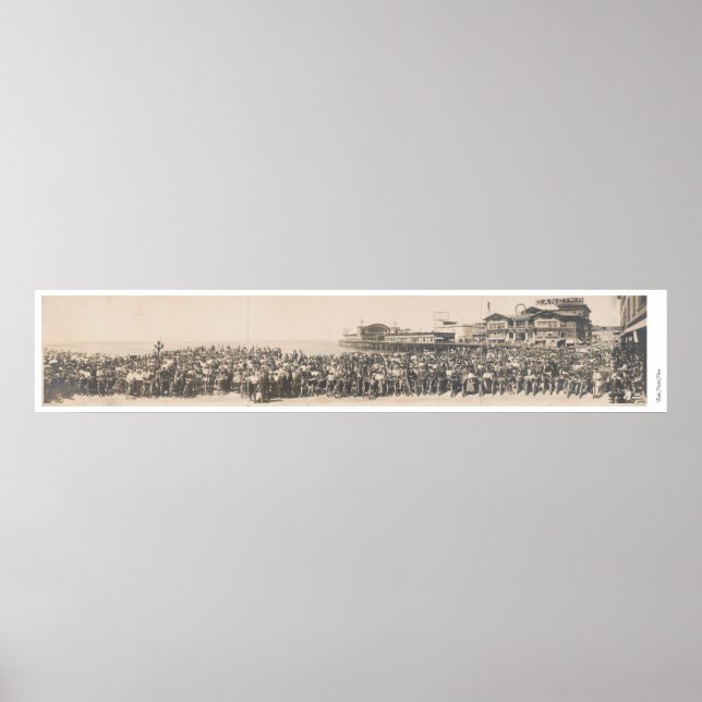 Los Angeles Motorcycle Club at Venice, California Poster (Front)