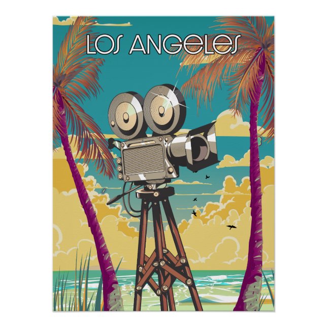 Los Angeles Movie camera poster (Front)