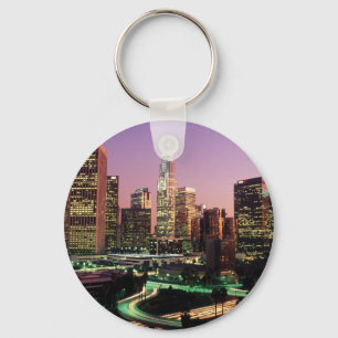 Los Angeles Night Lights Key Ring