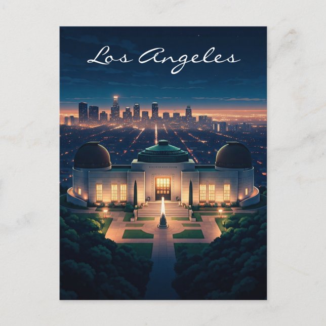 Los Angeles Night postcard (Front)