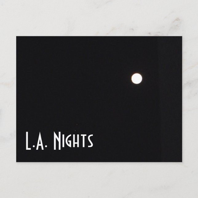 Los Angeles Nights Postcard! Postcard (Front)