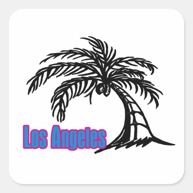 Los Angeles Palm Tree #1 Stickers (Front)