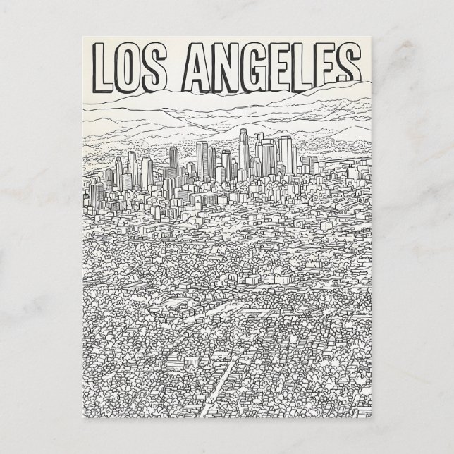 Los Angeles  Postcard (Front)