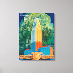 Los Angeles Promotional Poster Canvas Print