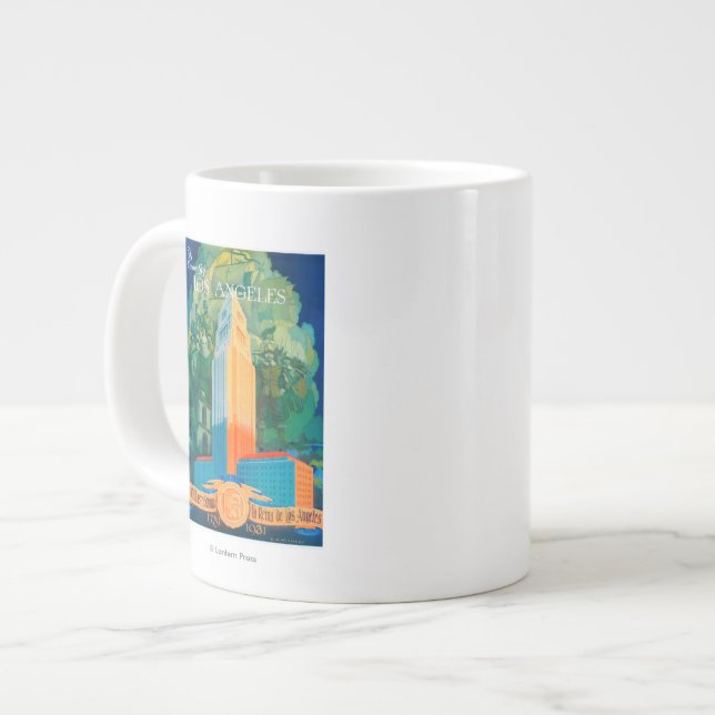 Los Angeles Promotional Poster Large Coffee Mug (Front Left)
