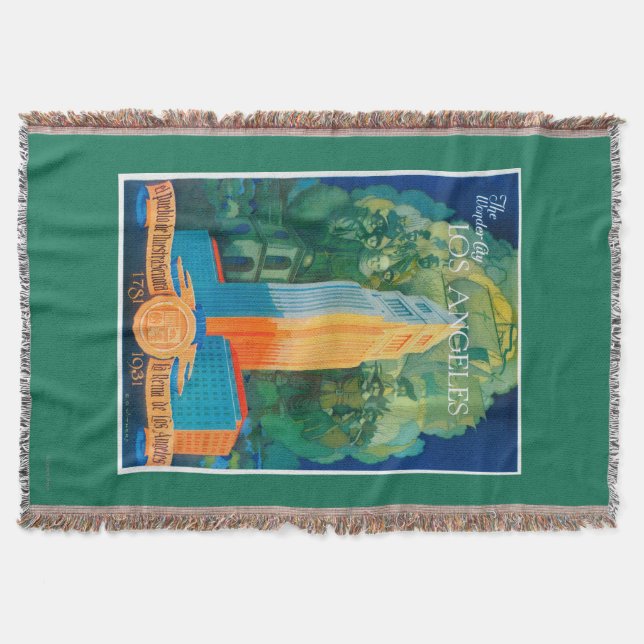 Los Angeles Promotional Poster Throw Blanket (Front)